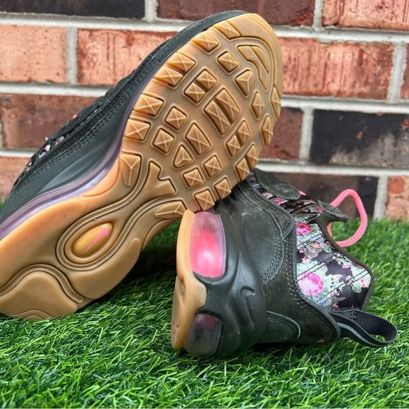 Women's Nike Air Max 98 Size 7.5 CAMO GREEN FLORAL BLACK PRINT PINK AQ6468-300 - Picture 7 of 7